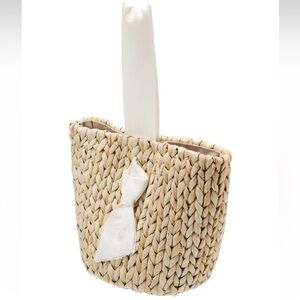 New Pamela Munson straw bucket bag